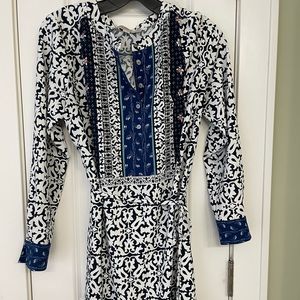 Loft shirt dress with tie